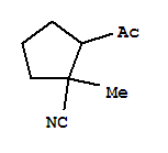 (7ci)-2-乙?；?1-甲基-環(huán)戊烷甲腈結(jié)構(gòu)式_90642-66-3結(jié)構(gòu)式