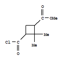 (7ci)-3-(氯甲?；?-2,2-二甲基-環(huán)丁烷羧酸甲酯結(jié)構(gòu)式_90675-51-7結(jié)構(gòu)式