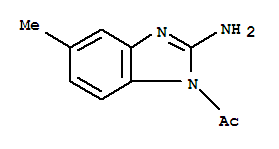 (9ci)-1-乙酰基-5-甲基-1H-苯并咪唑-2-胺結(jié)構(gòu)式_90964-24-2結(jié)構(gòu)式