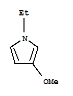 (9ci)-1-乙基-3-甲氧基-1H-吡咯結構式_90968-43-7結構式