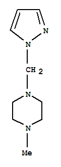 (9ci)-1-甲基-4-(1H-吡唑-1-甲基)-哌嗪結構式_91272-90-1結構式