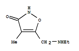 (9ci)-5-[(乙基氨基)甲基]-4-甲基-3(2H)-異噁唑酮結構式_91305-13-4結構式