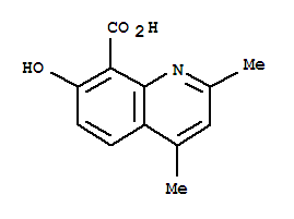 8-Quinolinecarboxylicacid,7-hydroxy-2,4-dimethyl-(7ci)Structure,91569-72-1Structure 8-Quinolinecarboxylicacid,7-hydroxy-2,4-dimethyl-(7ci) Structure,91569-72-1Structure