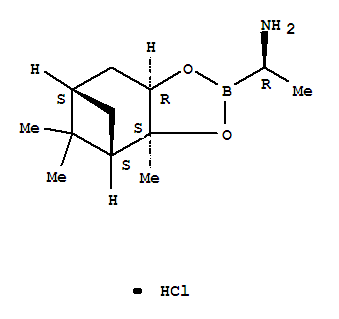 (alphaR,3aS,4S,6S,7aR)-六氫-alpha,3a,8,8-四甲基-4,6-甲橋-1,3,2-苯并二氧硼烷-2-甲胺鹽酸鹽 (1:1)結(jié)構(gòu)式_919103-31-4結(jié)構(gòu)式