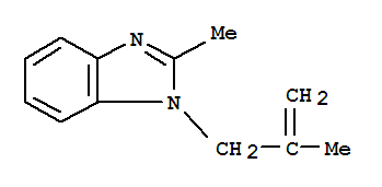 (9ci)-2-甲基-1-(2-甲基-2-丙烯基)-1H-苯并咪唑結(jié)構(gòu)式_91917-99-6結(jié)構(gòu)式