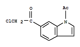 (9ci)-1-乙酰基-6-(氯乙?；?-1H-吲哚結(jié)構(gòu)式_92013-04-2結(jié)構(gòu)式