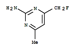 (9ci)-4-(氟甲基)-6-甲基-2-嘧啶胺結(jié)構(gòu)式_92311-42-7結(jié)構(gòu)式