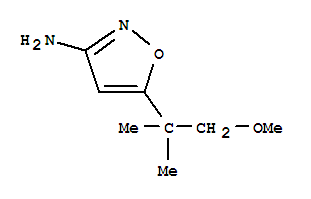 5-(1-Methoxy-2-methylpropan-2-yl)-isoxazol-3-amineStructure,93509-70-7Structure 5-(1-Methoxy-2-methylpropan-2-yl)-isoxazol-3-amine Structure,93509-70-7Structure