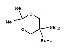 (9ci)-2,2-二甲基-5-(1-甲基乙基)-1,3-二噁烷-5-胺結(jié)構(gòu)式_97584-21-9結(jié)構(gòu)式