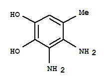 (6ci)-3,4-二氨基-5-甲基-鄰苯二酚結構式_98334-68-0結構式