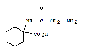 (6ci)-1-(2-氨基乙酰氨基)-環(huán)己烷羧酸結(jié)構(gòu)式_98881-24-4結(jié)構(gòu)式