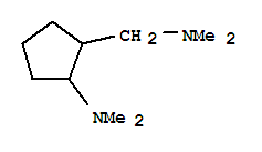(6ci)-2-二甲基氨基-N,N-二甲基-環(huán)戊烷甲胺結(jié)構(gòu)式_99178-20-8結(jié)構(gòu)式