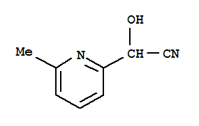 (9ci)-alpha-羥基-6-甲基-2-吡啶乙腈結(jié)構(gòu)式_99584-05-1結(jié)構(gòu)式