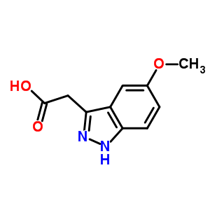 5-Methoxyindazole-3-acetic acidStructure,10226-37-6Structure 5-Methoxyindazole-3-acetic acid Structure,10226-37-6Structure