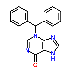 6H-purin-6-one,3-(diphenylmethyl)-3,9-dihydro-Structure,10299-58-8Structure 6H-purin-6-one,3-(diphenylmethyl)-3,9-dihydro- Structure,10299-58-8Structure