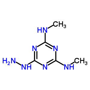 1,3,5-Triazine-2,4-diamine,6-hydrazinyl-n2,n4-dimethyl-Structure,10409-79-7Structure 1,3,5-Triazine-2,4-diamine,6-hydrazinyl-n2,n4-dimethyl- Structure,10409-79-7Structure