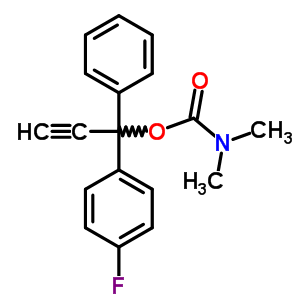 Carbamic acid,dimethyl-, 1-(p-fluorophenyl)-1-phenyl-2-propynyl ester (7ci,8ci)Structure,10473-90-2Structure Carbamic acid,dimethyl-, 1-(p-fluorophenyl)-1-phenyl-2-propynyl ester (7ci,8ci) Structure,10473-90-2Structure