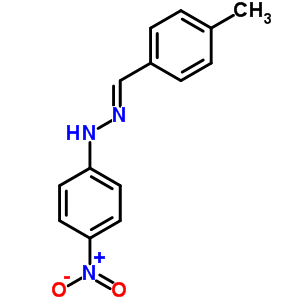 Benzaldehyde,4-methyl-, 2-(4-nitrophenyl)hydrazoneStructure,10477-83-5Structure Benzaldehyde,4-methyl-, 2-(4-nitrophenyl)hydrazone Structure,10477-83-5Structure