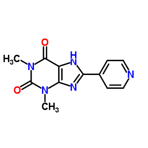 1,3-Dimethyl-8-(pyridin-4-yl)-1h-purine-2,6(3h,7h)-dione Structure,1088-64-8Structure