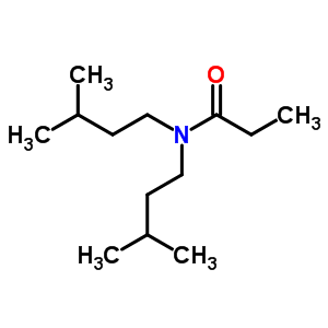 Propanamide,n,n-bis(3-methylbutyl)-Structure,1114-68-7Structure Propanamide,n,n-bis(3-methylbutyl)- Structure,1114-68-7Structure