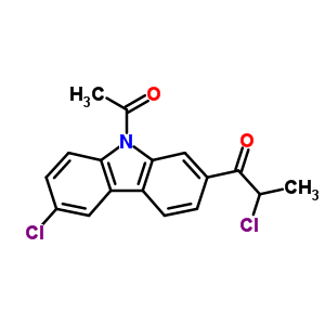 9-Acetyl-6-chloro-2-(2-chloro-1-oxopropyl)-9h-carbazoleStructure,114041-34-8Structure 9-Acetyl-6-chloro-2-(2-chloro-1-oxopropyl)-9h-carbazole Structure,114041-34-8Structure