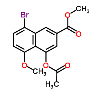 4-(Acetyloxy)-8-bromo-5-methoxy-2-naphthalenecarboxylic acid methyl esterStructure,115061-22-8Structure 4-(Acetyloxy)-8-bromo-5-methoxy-2-naphthalenecarboxylic acid methyl ester Structure,115061-22-8Structure