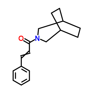 1-(3-氮雜雙環(huán)[3.2.2]-3-壬基)-3-苯基-2-丙烯-1-酮結(jié)構(gòu)式_1152-45-0結(jié)構(gòu)式