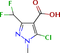 5-Chloro-3-(difluoromethyl)-1-methyl-1h-pyrazole-4-carboxylic acidStructure,1202993-11-0Structure 5-Chloro-3-(difluoromethyl)-1-methyl-1h-pyrazole-4-carboxylic acid Structure,1202993-11-0Structure