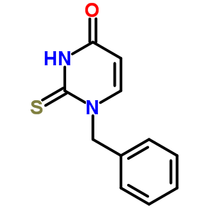 4(1H)-pyrimidinone,2,3-dihydro-1-(phenylmethyl)-2-thioxo-Structure,1208-14-6Structure 4(1H)-pyrimidinone,2,3-dihydro-1-(phenylmethyl)-2-thioxo- Structure,1208-14-6Structure