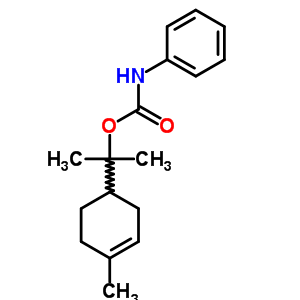 3-Cyclohexene-1-methanol,a,a,4-trimethyl-, 1-(n-phenylcarbamate) Structure,1224-46-0Structure