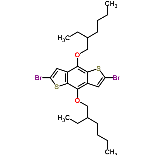 2,6-Dibromo-4,8-bis((2-ethylhexyl)oxy)benzo[1,2-b:4,5-b]dithiophene Structure,1226782-13-3Structure