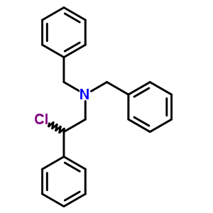 Benzeneethanamine, b-chloro-n,n-bis(phenylmethyl)-,hydrochloride (1:1)Structure,1241-03-8Structure Benzeneethanamine, b-chloro-n,n-bis(phenylmethyl)-,hydrochloride (1:1) Structure,1241-03-8Structure
