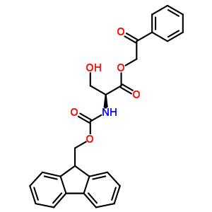 N-(9-fluorenylmethoxycarbonyl)-l-serine phenacyl esterStructure,125760-26-1Structure N-(9-fluorenylmethoxycarbonyl)-l-serine phenacyl ester Structure,125760-26-1Structure