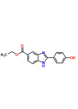 5(6)-Carbethoxy-2-(4-hydroxyphenyl)-benzimidazoleStructure,129011-98-9Structure 5(6)-Carbethoxy-2-(4-hydroxyphenyl)-benzimidazole Structure,129011-98-9Structure
