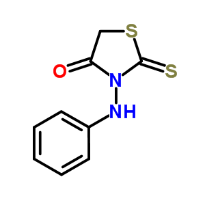 4-Thiazolidinone,3-(phenylamino)-2-thioxo-Structure,13097-10-4Structure 4-Thiazolidinone,3-(phenylamino)-2-thioxo- Structure,13097-10-4Structure