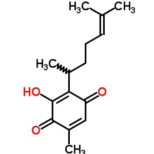 2,5-Cyclohexadiene-1,4-dione,2-(1,5-dimethyl-4-hexen-1-yl)-3-hydroxy-5-methyl-Structure,13120-66-6Structure 2,5-Cyclohexadiene-1,4-dione,2-(1,5-dimethyl-4-hexen-1-yl)-3-hydroxy-5-methyl- Structure,13120-66-6Structure