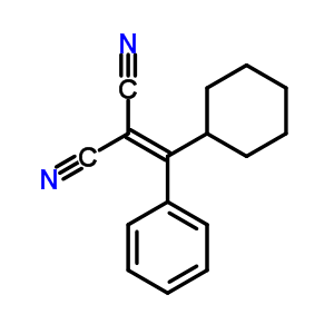 Propanedinitrile,2-(cyclohexylphenylmethylene)-Structure,13134-00-4Structure Propanedinitrile,2-(cyclohexylphenylmethylene)- Structure,13134-00-4Structure