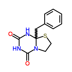 四氫-8a-(苯基甲基)-2H-噻唑并[3,2-a]-1,3,5-三嗪-2,4(3h)-二酮結(jié)構(gòu)式_13146-75-3結(jié)構(gòu)式