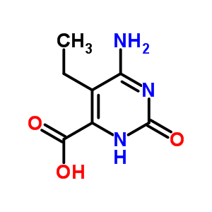 4-Pyrimidinecarboxylicacid, 6-amino-5-ethyl-1,2-dihydro-2-oxo-Structure,13166-61-5Structure 4-Pyrimidinecarboxylicacid, 6-amino-5-ethyl-1,2-dihydro-2-oxo- Structure,13166-61-5Structure