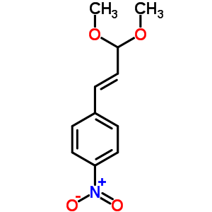 Benzene,1-(3,3-dimethoxy-1-propen-1-yl)-4-nitro-Structure,13189-09-8Structure Benzene,1-(3,3-dimethoxy-1-propen-1-yl)-4-nitro- Structure,13189-09-8Structure