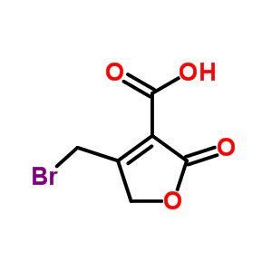 3-Furancarboxylic acid,4-(bromomethyl)-2,5-dihydro-2-oxo-Structure,13830-90-5Structure 3-Furancarboxylic acid,4-(bromomethyl)-2,5-dihydro-2-oxo- Structure,13830-90-5Structure