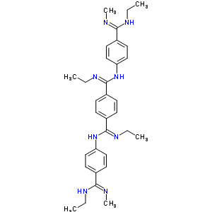 N1,n4-二乙基-n1,n4-雙[4-(n-乙基-n-甲基-甲脒基)苯基]苯-1,4-二羧酰胺結構式_13836-45-8結構式
