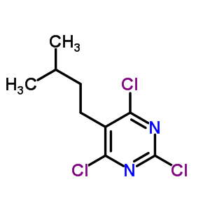 Pyrimidine,2,4,6-trichloro-5-(3-methylbutyl)-Structure,14077-69-1Structure Pyrimidine,2,4,6-trichloro-5-(3-methylbutyl)- Structure,14077-69-1Structure