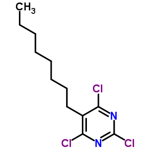 Pyrimidine,2,4,6-trichloro-5-octyl-Structure,14077-72-6Structure Pyrimidine,2,4,6-trichloro-5-octyl- Structure,14077-72-6Structure