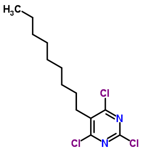 Pyrimidine,2,4,6-trichloro-5-nonyl-Structure,14077-73-7Structure Pyrimidine,2,4,6-trichloro-5-nonyl- Structure,14077-73-7Structure
