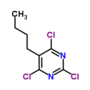 Pyrimidine,5-butyl-2,4,6-trichloro-Structure,14095-64-8Structure Pyrimidine,5-butyl-2,4,6-trichloro- Structure,14095-64-8Structure