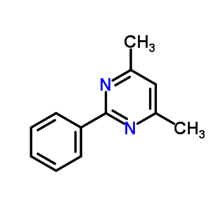 Pyrimidine,4,6-dimethyl-2-phenyl-Structure,14164-34-2Structure Pyrimidine,4,6-dimethyl-2-phenyl- Structure,14164-34-2Structure
