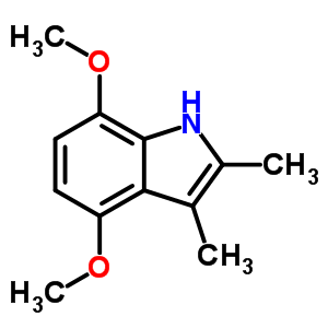4,7-Dimethoxy-2,3-dimethyl-1h-indoleStructure,14201-41-3Structure 4,7-Dimethoxy-2,3-dimethyl-1h-indole Structure,14201-41-3Structure