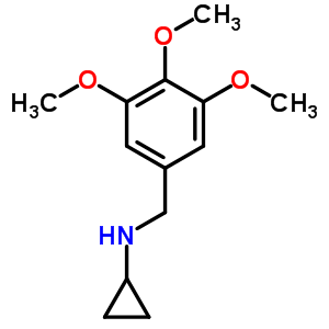 Benzenemethanamine,n-cyclopropyl-3,4,5-trimethoxy-Structure,14471-17-1Structure Benzenemethanamine,n-cyclopropyl-3,4,5-trimethoxy- Structure,14471-17-1Structure
