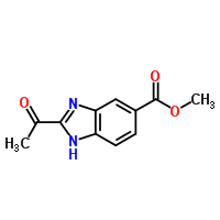 1H-benzimidazole-6-carboxylic acid, 2-acetyl-, methyl esterStructure,145126-56-3Structure 1H-benzimidazole-6-carboxylic acid, 2-acetyl-, methyl ester Structure,145126-56-3Structure